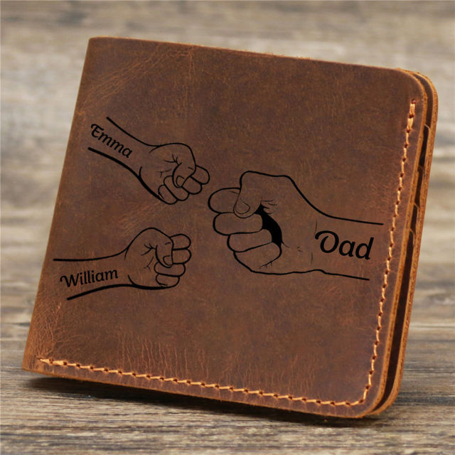 Picture of Custom Wallet for Men - Personalized Wallet for Loved One - Father's Day Gift, Christmas Gift