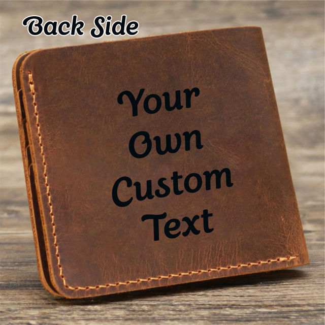 Picture of Custom Wallet for Men - Personalized Wallet for Loved One - Father's Day Gift, Christmas Gift