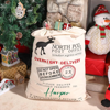 Picture of Personalized North Pole Gift Bags | Custom Santa Holiday Decoration Bags | Custom Christmas Gift Bags | Merry Christmas Gift Wrapping