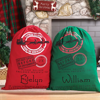 Picture of Personalized North Pole Gift Bags | Custom Santa Holiday Decoration Bags | Custom Christmas Gift Bags | Merry Christmas Gift Wrapping