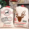 Picture of Personalized North Pole Gift Bags | Custom Santa Holiday Decoration Bags | Custom Christmas Gift Bags | Merry Christmas Gift Wrapping