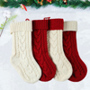 Picture of Personalized Embroidery Christmas Stocking - Knitted Custom Name Family Christmas Stocking -  Best Christmas Gift