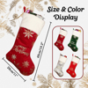 Picture of Personalized Velvet Embroidered Christmas Stocking - Custom Christmas Stocking with Name - Best Christmas Gifts