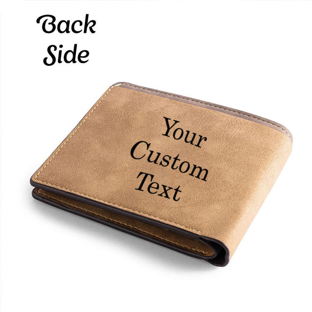 Picture of Personalized Wallet for Men - Custom Photo Wallet -  Christmas, Birthday Gift