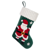 Picture of Custom Velvet Christmas Stocking with Santa Figure - Personalized Embroidery Christmas Stocking -  Best Christmas Gift