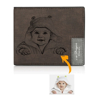 Picture of Personalized Men's Engraved Photo Wallet - Custom Photo Wallet - Father's Day gift