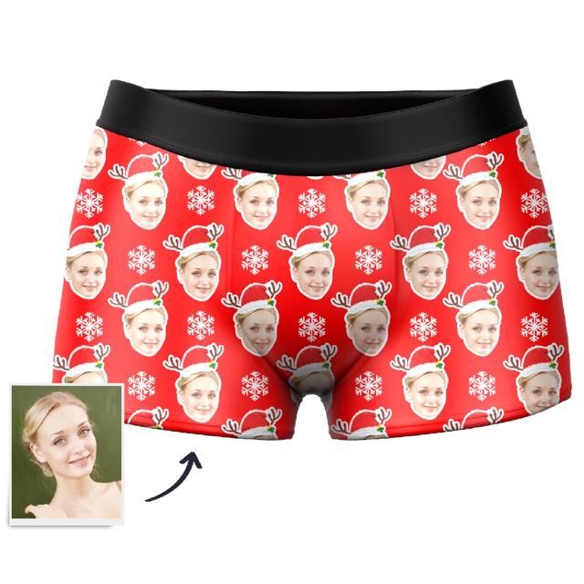 Picture of Customized underwear | Custom Christmas Gifts For Men's Boxer Briefs