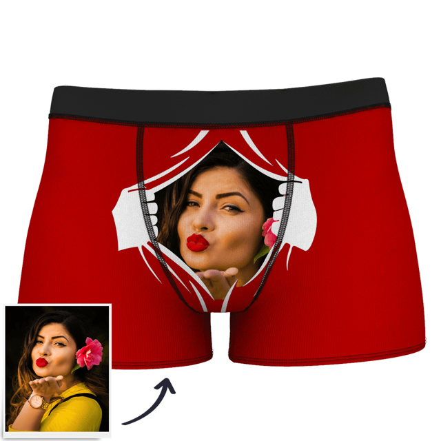 Picture of Customized underwear | Custom Men's Boxer Shorts With Photo Face