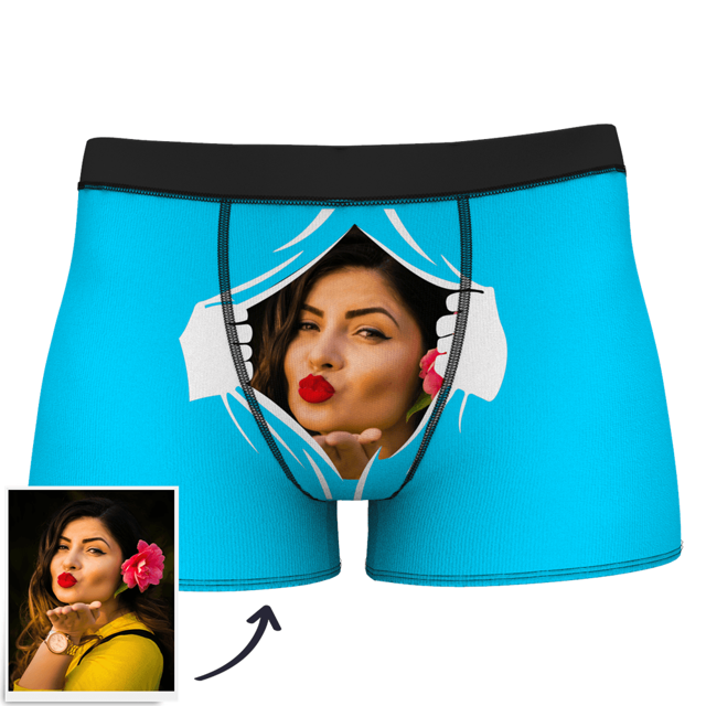 Picture of Customized underwear | Custom Men's Boxer Shorts With Photo Face