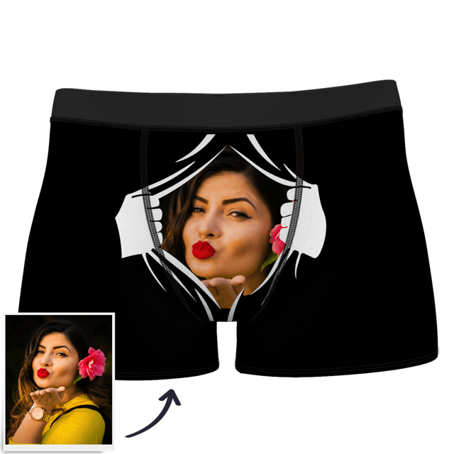 Picture of Customized underwear | Custom Men's Boxer Shorts With Photo Face