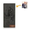 Picture of Ladies' Photo Engraved Long Style Bifold Photo Wallet - Custom Wallet for Birthday