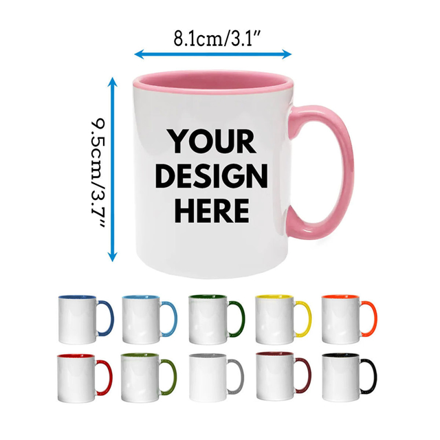 Picture of Custom Child Mug with Animal Pattern - Personalized Mug with Kids Name - Coffee Mugs for Boys and Girls