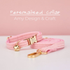 Picture of Personalized Corduroy Cat Collar Leash Set - Engraved Pet Name Metal Buckle - Best Wedding and Christmas Puppy Gift