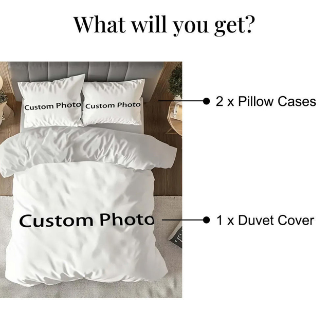 Picture of Custom Bedding Sets | Personalized Photo Bedding Sets | Custom Photo Bedding 3 Piece Set