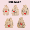 Picture of Personalized Wooden Bear Family Puzzle - Family Keepsake Home Decor Gift - Best Gifts for Family