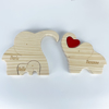 Picture of Custom Wooden Elephants Family Puzzle - Personalized Wooden Elephants Puzzle with Family Names - Family Keepsake Gift - Best Home Decor Gift