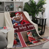 Picture of Personalized Photo Text Blanket | Customized Photo Thickened Blanket | Personalized Gift Memorial Blanket, Anniversary Gift, Couple Gift, Gift for Her/Him