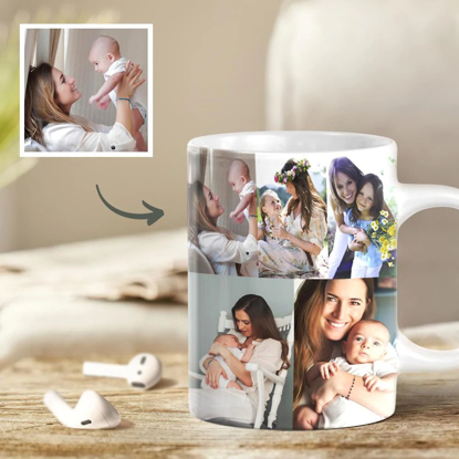 Picture of Personalized 10 Photo Puzzle Mugs Ceramic Mugs - Custom Mug - Best Birthday gift