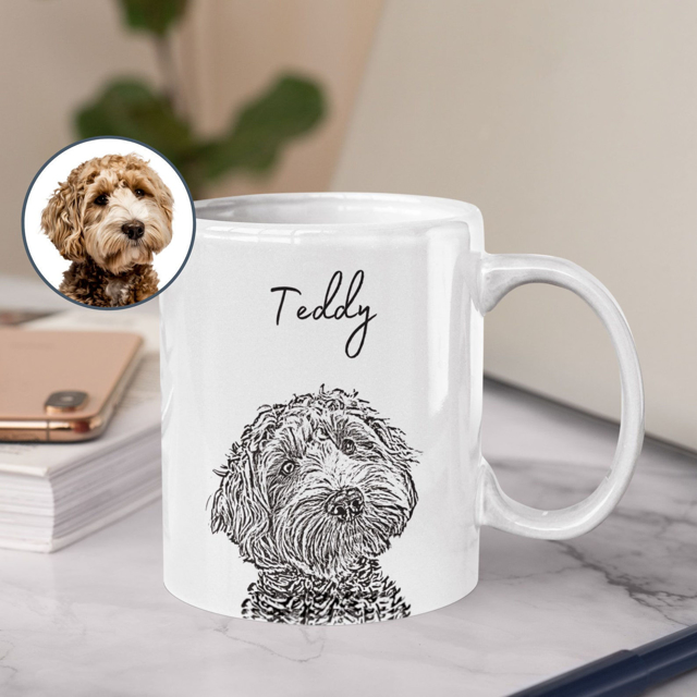 Picture of Custom Pet Mug with Photo - Custom Dog Mug - Personalized Pet Mugs