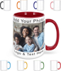 Picture of Custom Photo Face Mugs - Personalized Photo Coffee Cup with Custom Text - Christmas Gifts for Family and Friends