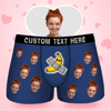 Picture of Customized underwear | Custom Face Men's Boxer Your Banana For Boyfriend Style Underwear, Birthday Gifts for Husband, Waistband Text Boxer Gift