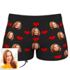 Picture of Customized underwear | Custom Heart Face Underwear For Men