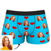 Picture of Customized underwear | Custom Heart Face Underwear For Men