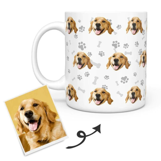 Picture of Custom Multi-avatar Pet Mug - Personalized Coffee Cup with Faces