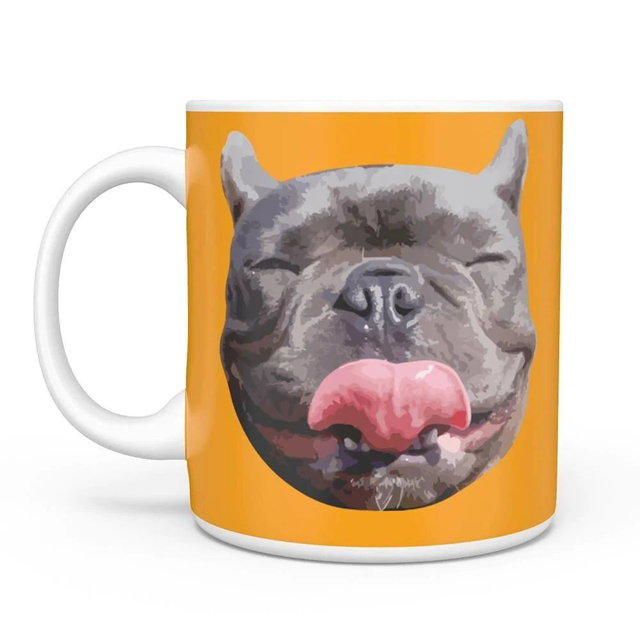 Picture of Custom Pet Avatar Mug with Multicolor - Personalized coffee cup