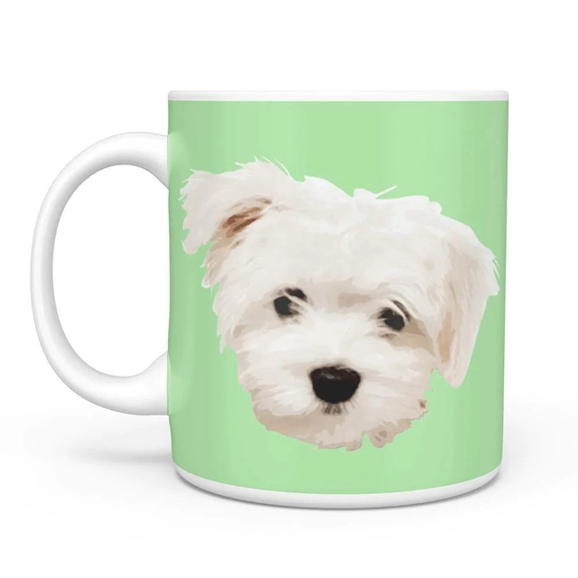 Picture of Custom Pet Avatar Mug with Multicolor - Personalized coffee cup