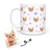 Picture of Personalized Cat Photo Mug with Multi-Avatar Pet Photo - Personalised Coffee Mug