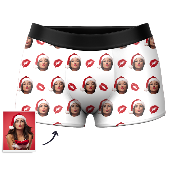 Picture of Customized underwear | Custom Kiss Boxer Shorts For Your Favorite