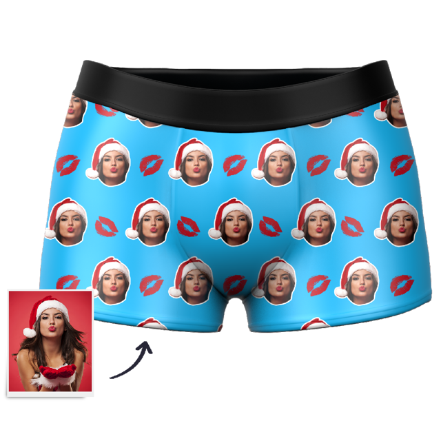 Picture of Customized underwear | Custom Kiss Boxer Shorts For Your Favorite