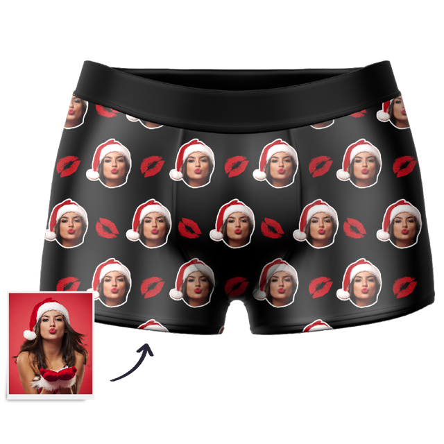 Picture of Customized underwear | Custom Kiss Boxer Shorts For Your Favorite