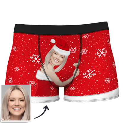 Picture of Customized underwear | Custom Men's Christmas Boxer Briefs