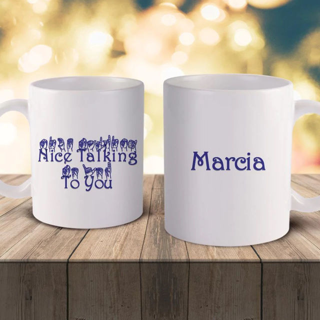 Picture of Personalized Gesture Mugs - Custom Coffee Cup - Birthday gift