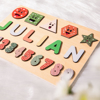 Picture of Personalized Wooden Puzzle Name Board - Custom Toy Gift for Baby and Kids - Custom Name Puzzle for Toddlers - Best 1st Birthday Gift for Your Baby Girl