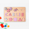 Picture of Personalized Wooden Puzzle Name Board - Custom Toy Gift for Baby - Custom Name Puzzle for Toddlers -  Best 1st Birthday Gift for Baby Girl