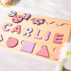 Picture of Personalized Wooden Puzzle Name Board - Custom Toy Gift for Baby - Custom Name Puzzle for Toddlers -  Best 1st Birthday Gift for Baby Girl