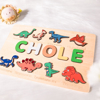 Picture of Personalized Wooden Puzzle Name Board - Custom Gift for Baby and Kids - Custom Name Puzzle - Birthday Gift for My Cute Baby Girl and Boy