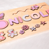 Picture of Personalized Wooden Puzzle Name Board - Custom Gift for Baby and Kids - Custom Name Puzzle - Best 1st Birthday Gift for Cute Baby Girl