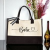 Picture of Personalized Canvas Tote Bag - Custom Name Tote Bag - Bridesmaid Gif