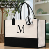 Picture of Custom Embroidered Name Tote Bag - Personalized Embroidered Tote Bag