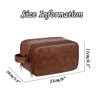 Picture of Custom Leather Toiletry Bag - Personalized Groomsmen Gifts - Travel Bag