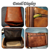 Picture of Personalized Groomsmen Gifts - Custom Leather Toiletry Bag - Travel Bag - Birthday Gift