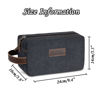 Picture of Men's Custom Canvas Toiletry Bag - Personalized Groomsmen Gifts - Business Travel Bags