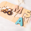 Picture of Personalized Wooden Puzzle Name Board - Custom Gift for Baby and Kids - Custom Name Puzzle - Best Christmas Gifts for Lovely Baby and Kids