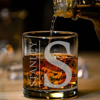 Picture of Custom Whiskey Glass - Personalized Glasses with Text - Etched Groomsmen gift - Bourbon Glass for Whiskey Drinkers