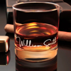 Picture of Custom Whiskey Glass - Personalized Glasses with Text - Etched Groomsmen gift - Bourbon Glass for Whiskey Drinkers