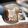 Picture of Custom Glass Coffee Mug - Personalized Glasses with Photo - Best Gift for Pet Person